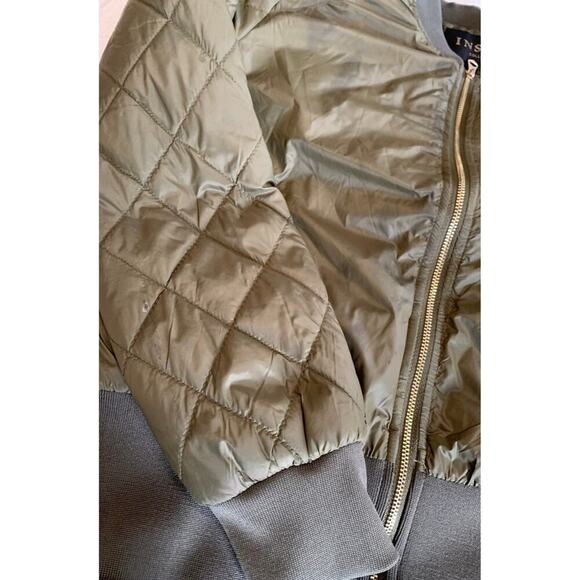 INSO Collection Bomber Jacket  Army Green Medium Women's jacket Lightweight - Picture 4 of 6